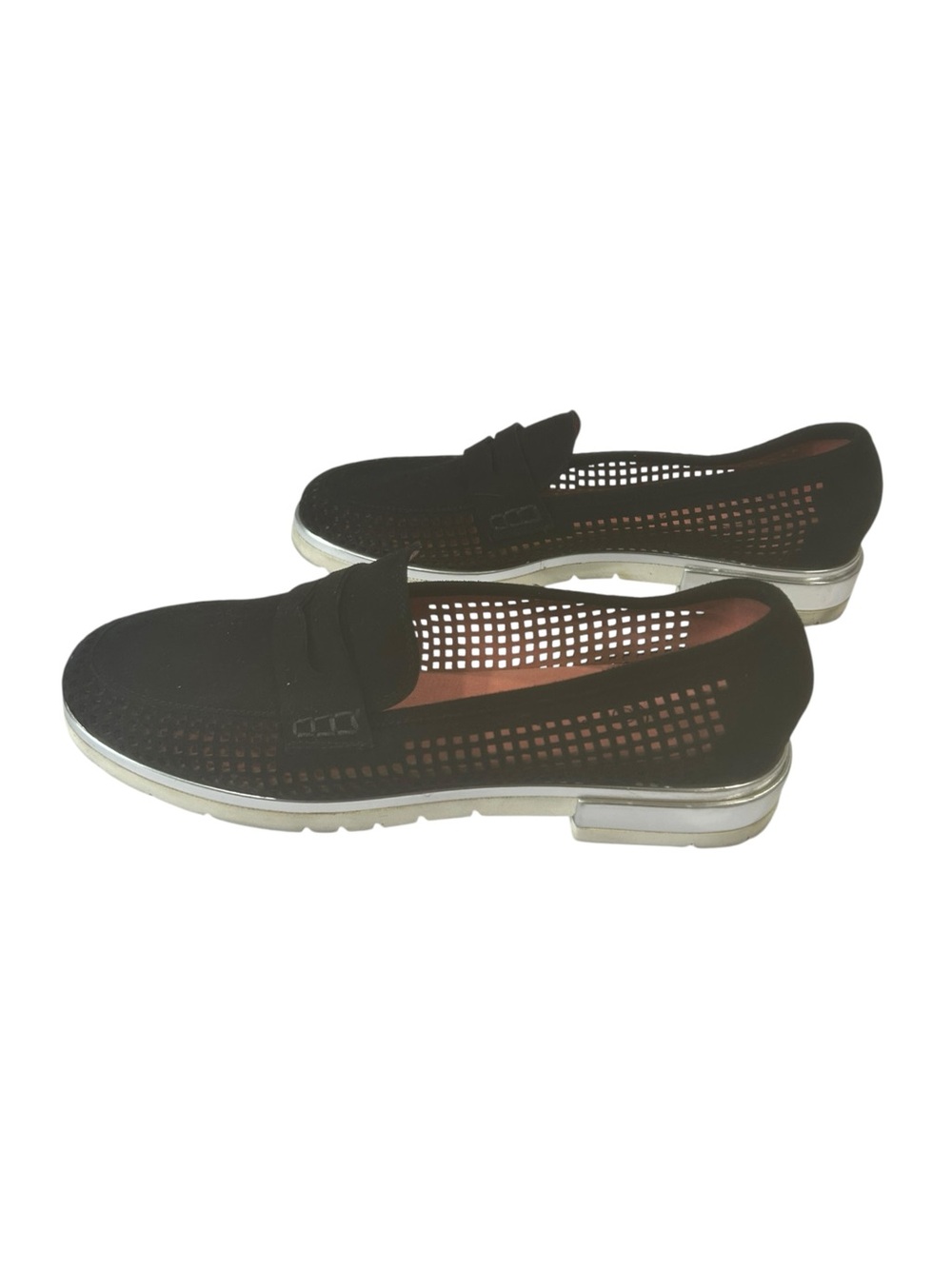 Black Suede womens Loafers EU 38.5 US 8.5 Italy comfy designer slip on luxury - Picture 6 of 16